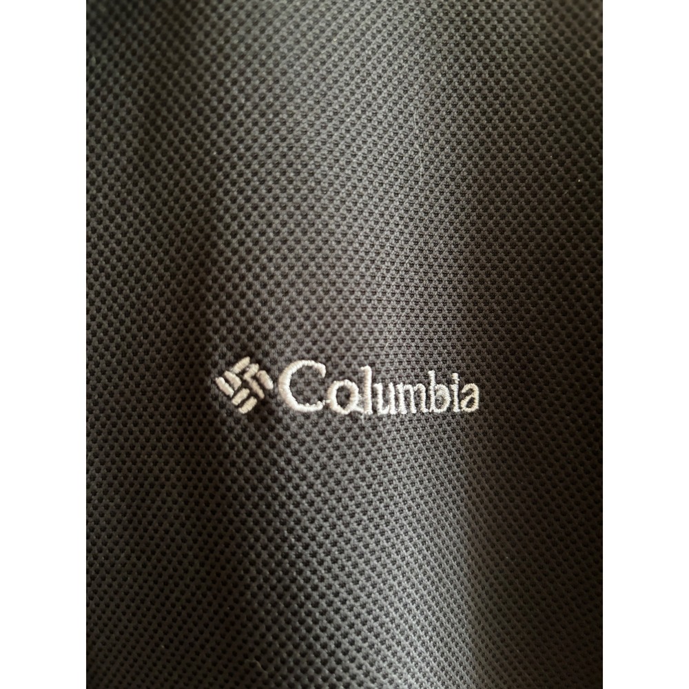 Columbia Mens Omni-Wick Polo Shirt Black Short Sleeve AM 2781 XL - Picture 3 of 4